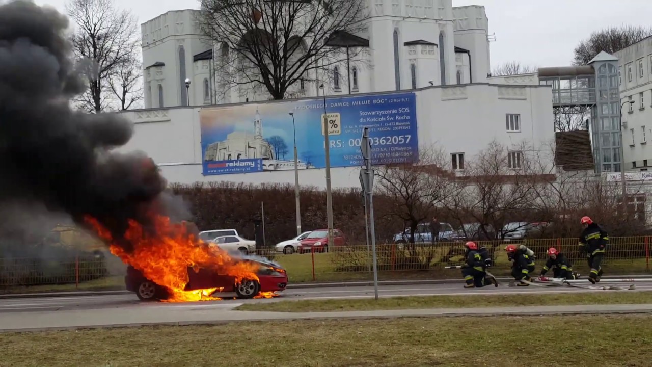 Akcja gaszenia ALFA ROMEO BIAŁYSTOK .