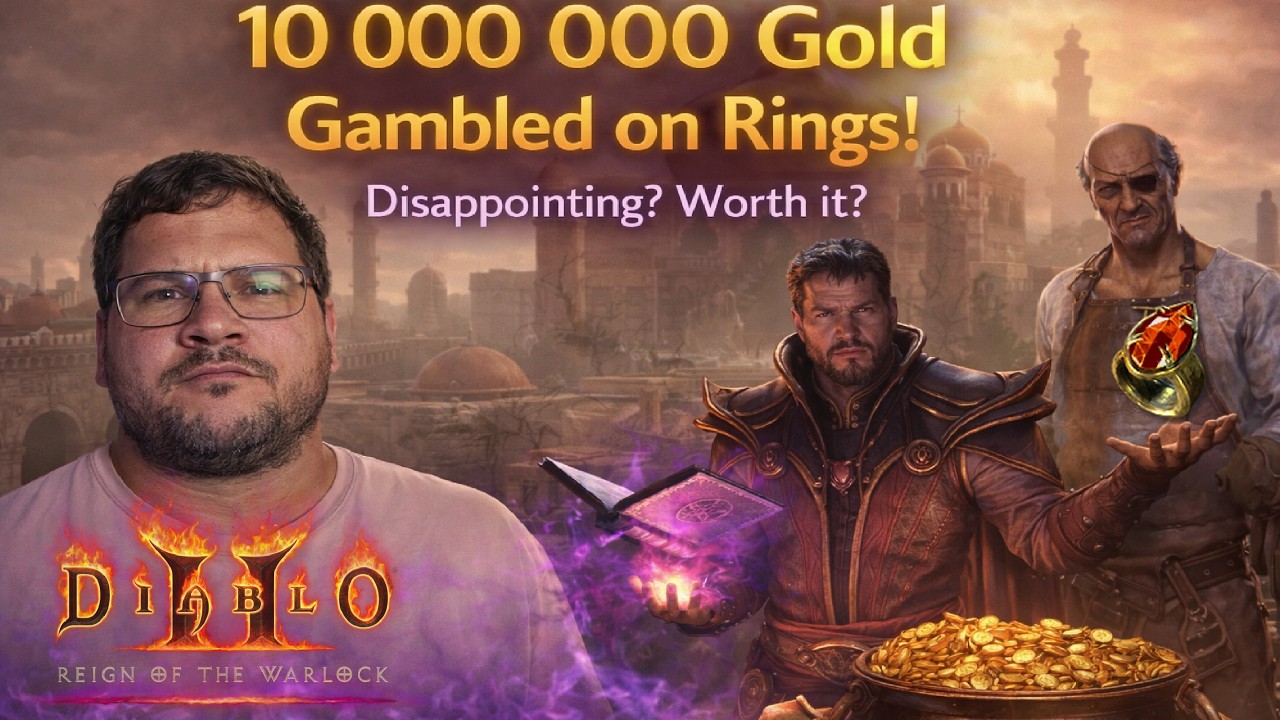 10 000 000 Gold VS Elzix - Gambling Rings in Reign of the Warlock D2R - is gambling worth it in D2R?