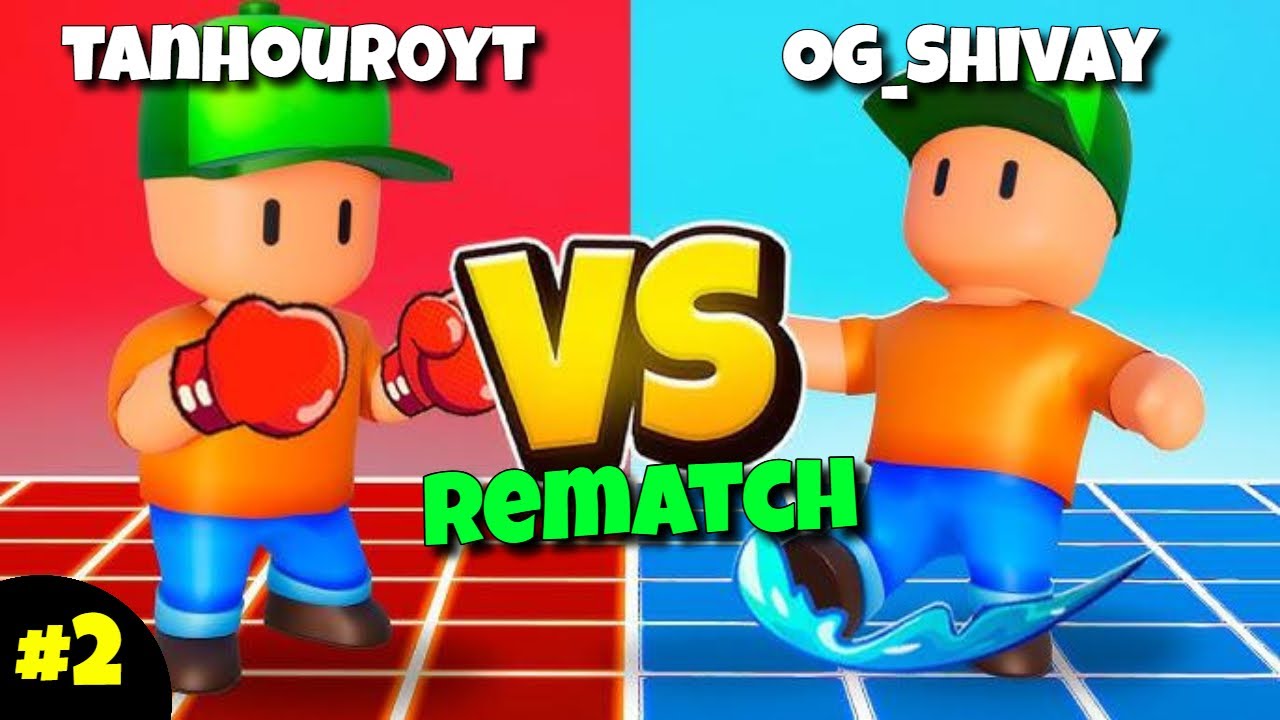YouTuber VS YouTuber 🔥 Rematch With @OG_Shivay in Stumble guys Hindi