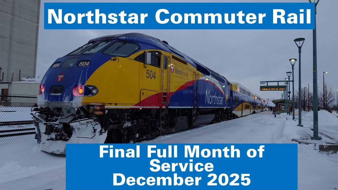 Final Full Month of Northstar Commuter Train (Minneapolis, MN)