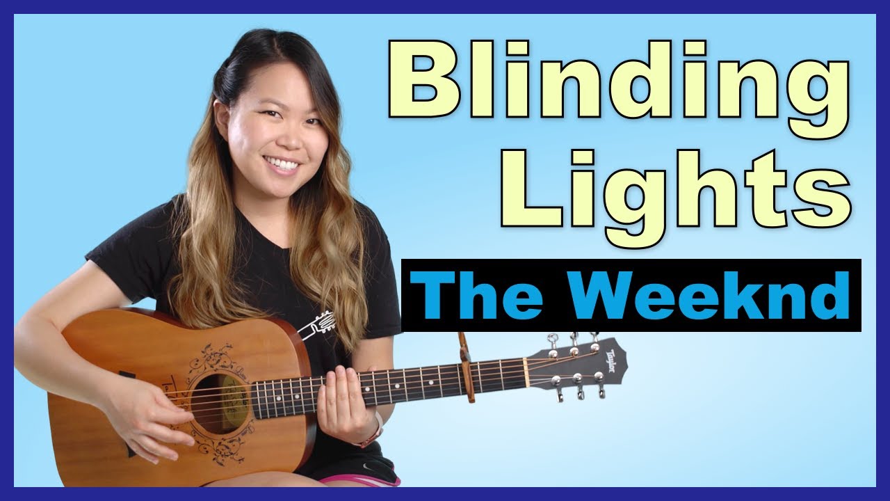 Blinding Lights Guitar Lesson Tutorial EASY - The Weeknd [Chords|Strumming|Full Cover]