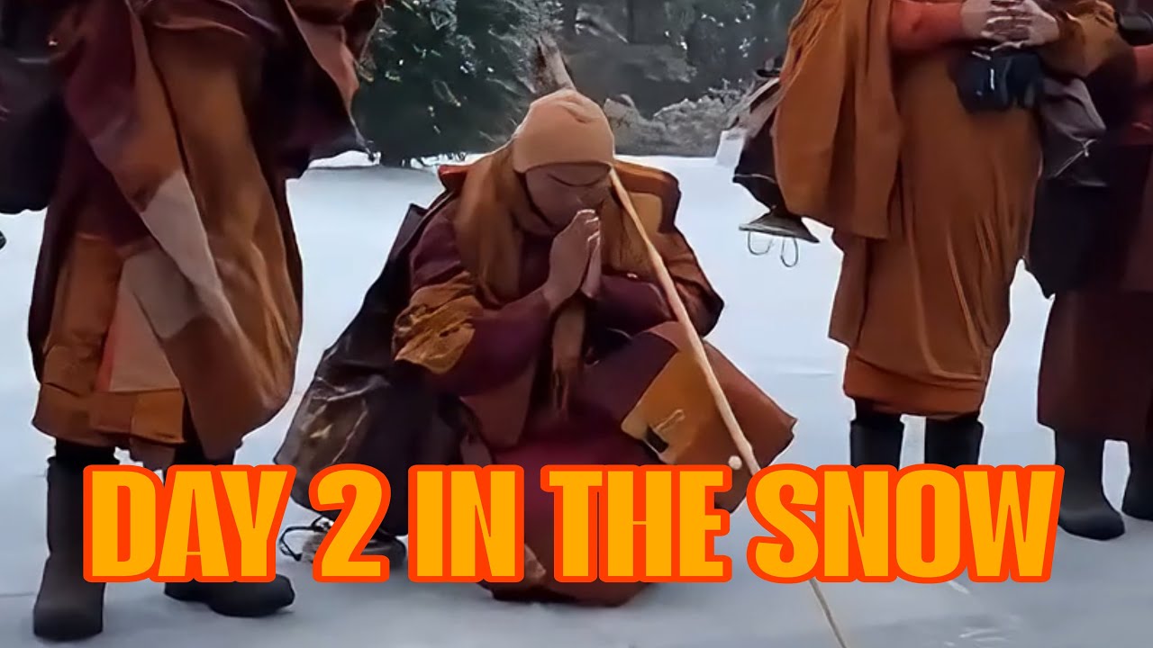 Walk for Peace Today on Day 93 , Second Day in the snow