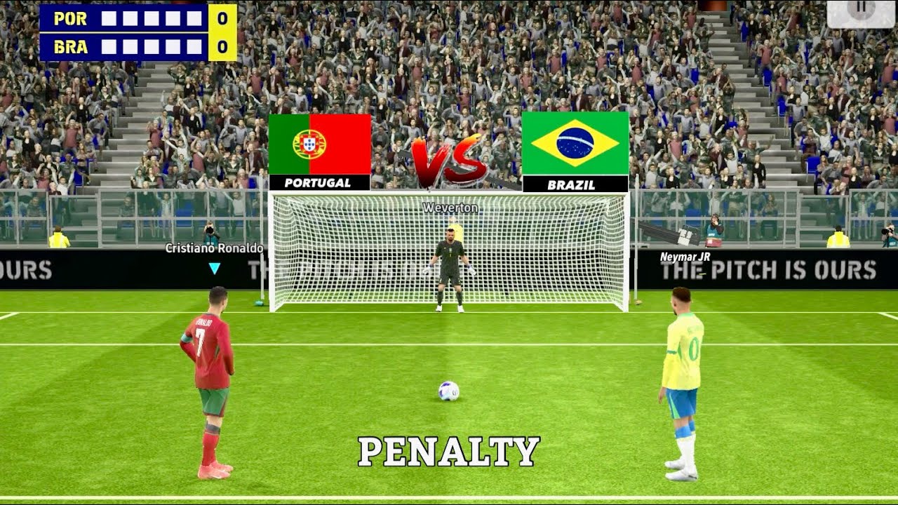 Cristiano Ronaldo vs Neymar Jr | Portugal vs Brazil Penalty Shootout | eFootball