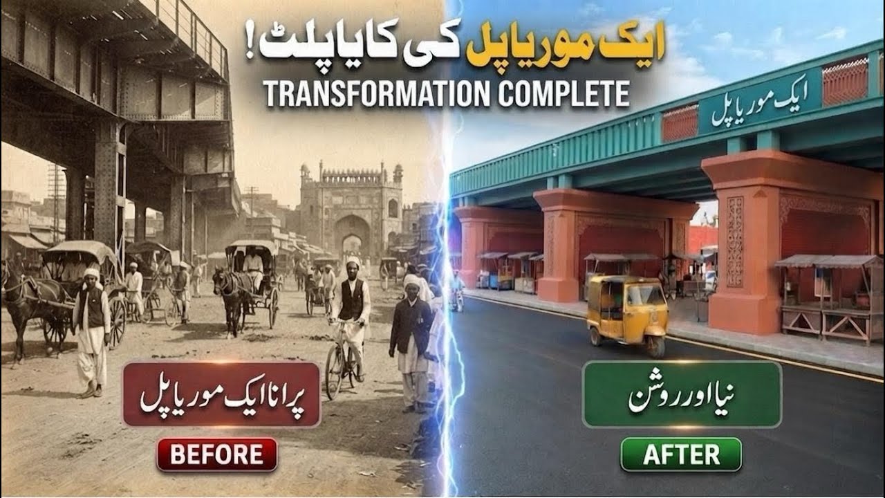 Aik Moria Pull Lahore Transformation 😲 | Before vs After 2026 .