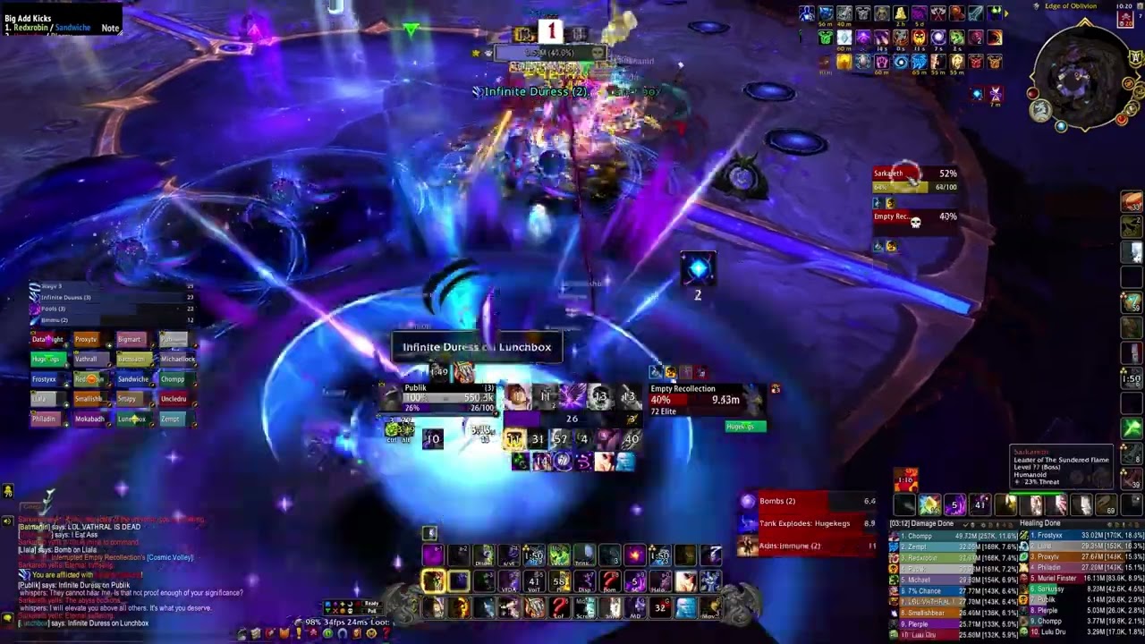 The Exiled Gang vs. Mythic Scalecommander Sarkareth (Shadow Priest PoV)