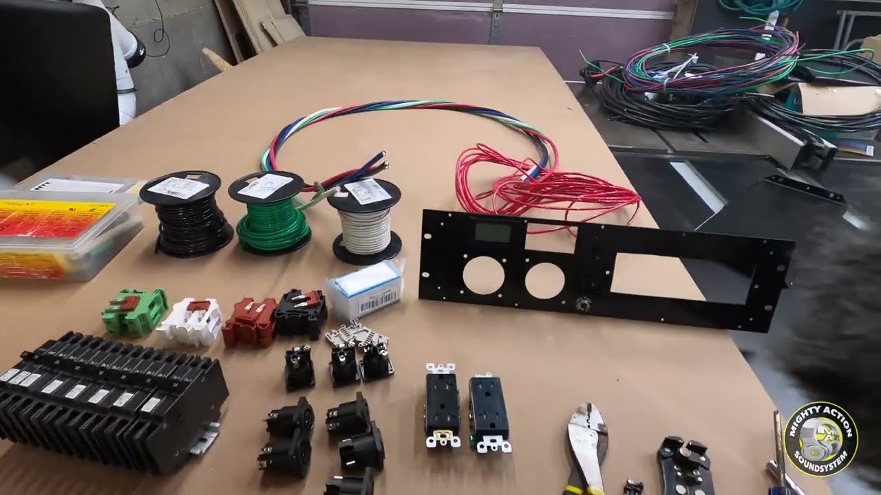 CUSTOM RACK MOUNTED 3U POWER DISTRO PT2.. 50A 240V