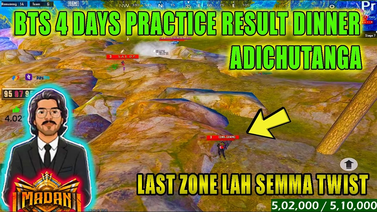 BTS 4 DAYS PRACTICE RESULT DINNER ADICHUTANGA PARU KUMARU BTS 2.O NANE PANI KONUTANGA #btswar