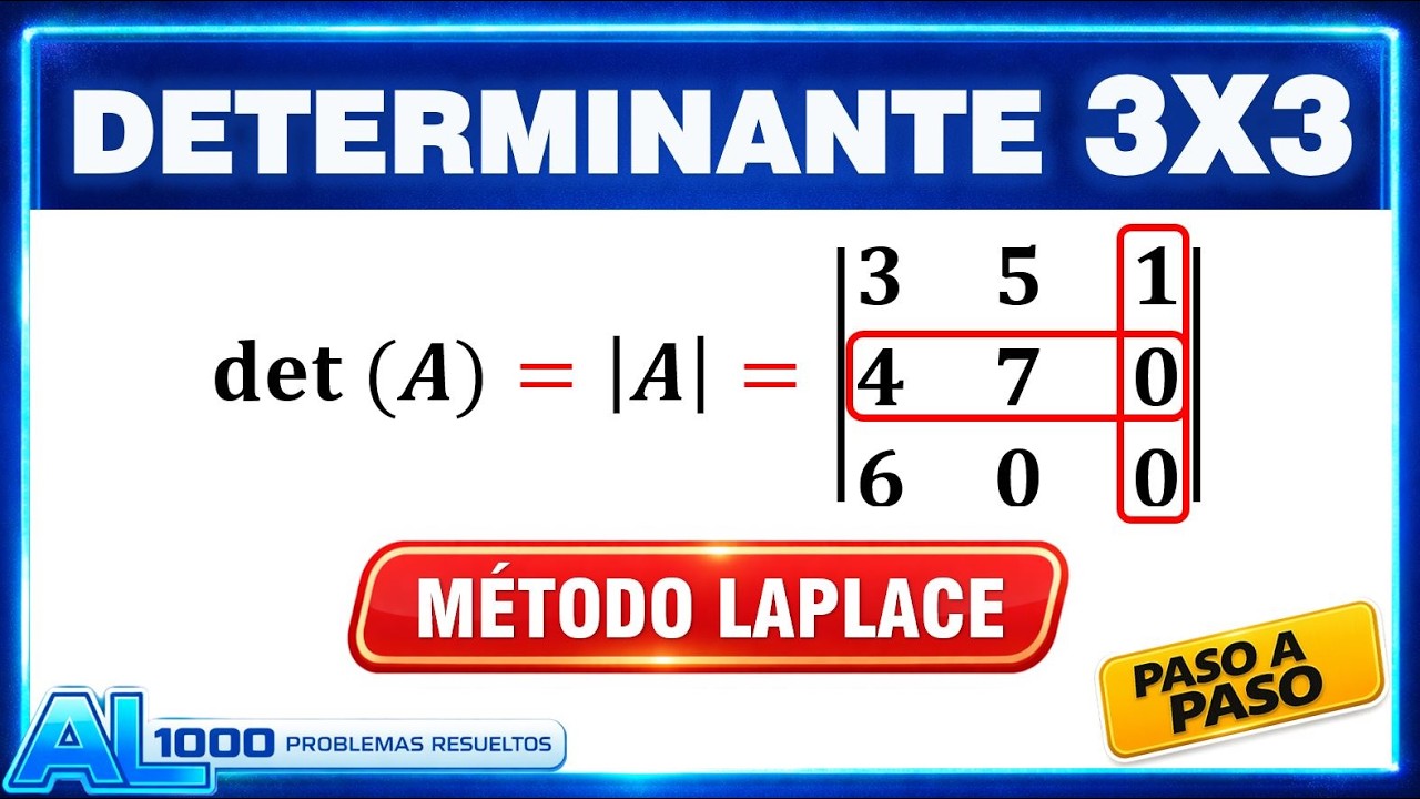 Si la Matriz Tiene Muchos Ceros, el Método de Cofactores es el Ideal