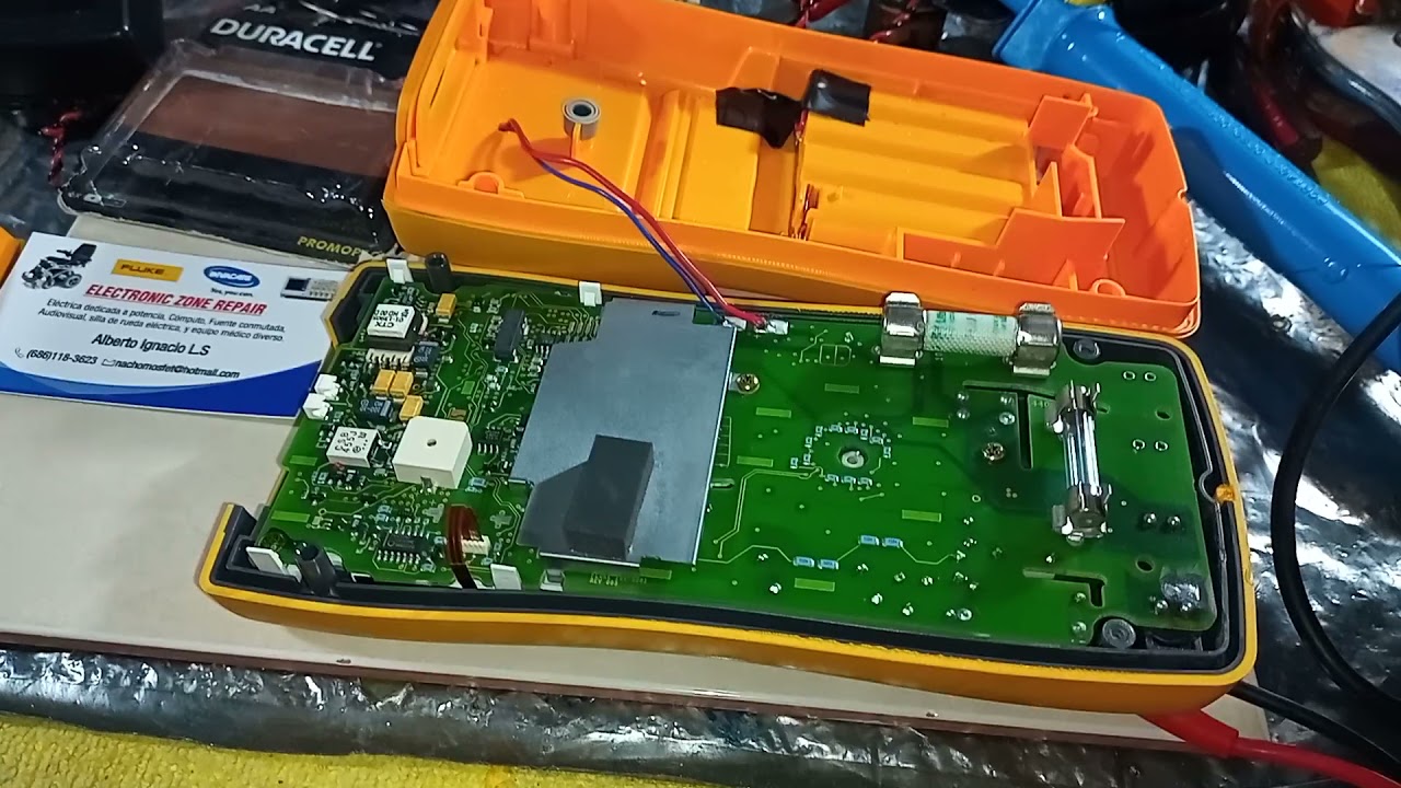 FLUKE 187, Multimetro Industrial, VID 2, Adaptación de 🔋6 Voltios 7 Amper Hora ahorro de Baterías AA