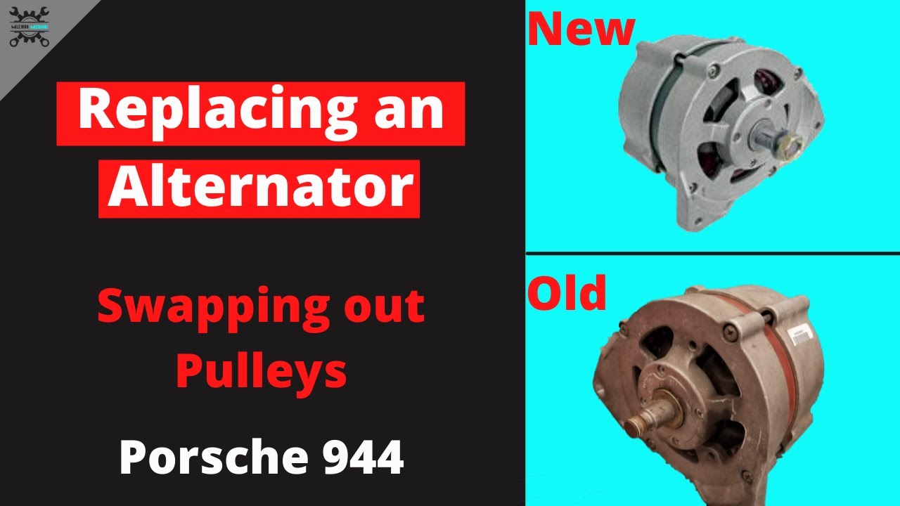 Replacing the Alternator on my Porsche 944 | Removing Alternator Pulley/Status Update