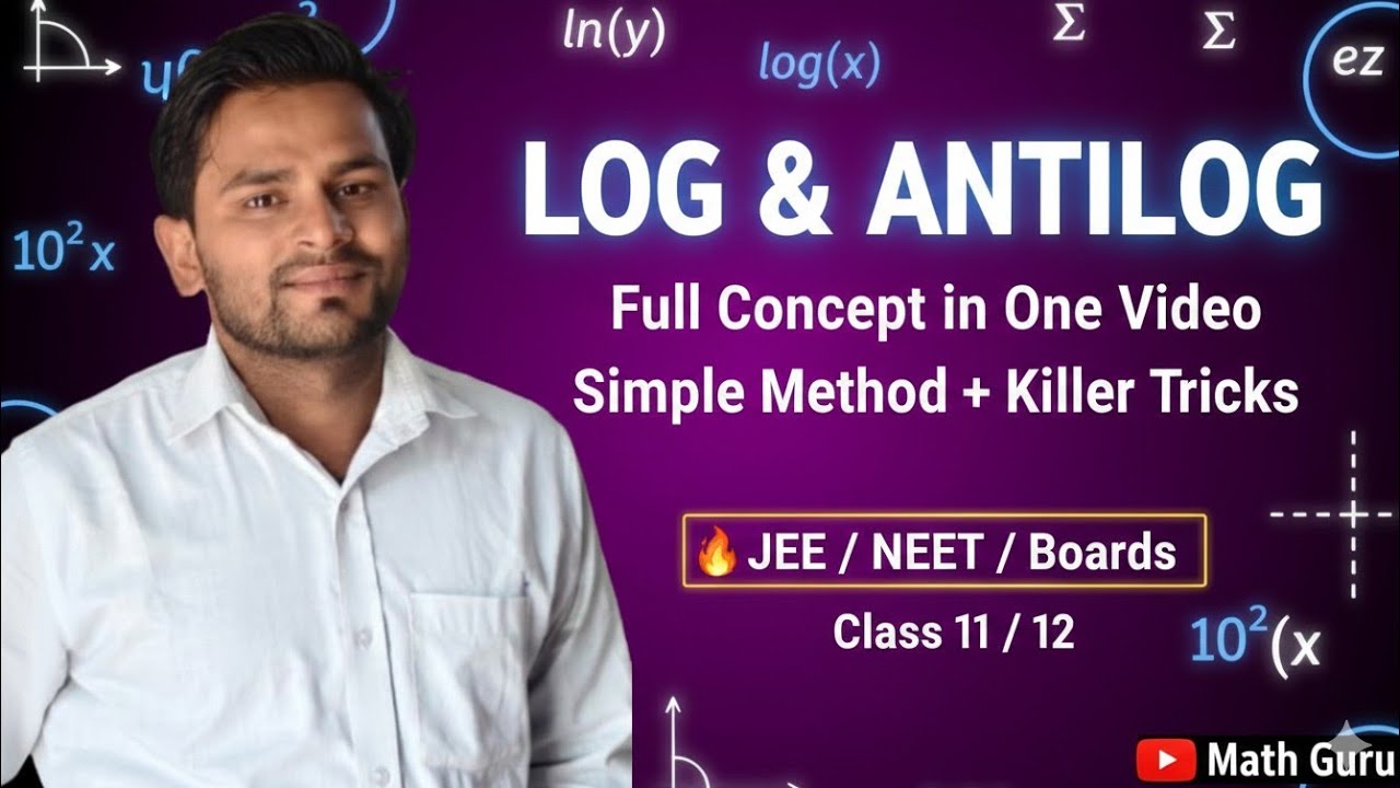 chemistry class 12th log और antilog का coverage by Rohit sir 