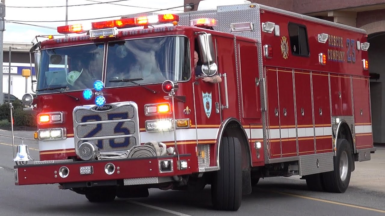 Minquas Fire Company Rescue 23, A23, New Castle County EMS Medic 7 & PD Responding