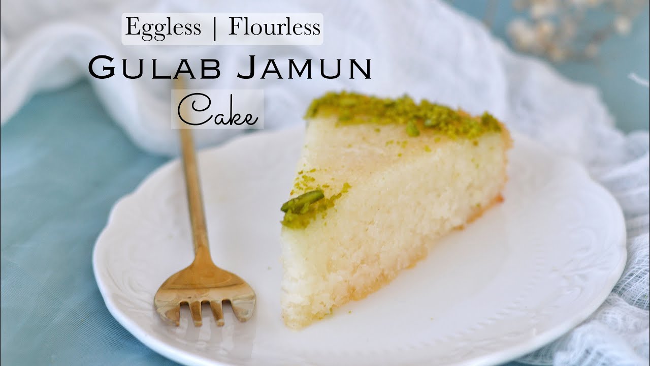 GULAB JAMUN Cake | Eggless | Flourless | Easiest Recipe | Mix and Bake Cake| Basbousa |