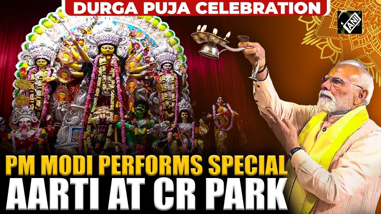 PM Modi visits CR Park Durga Puja Pandal amid Navratri celebrations in Delhi