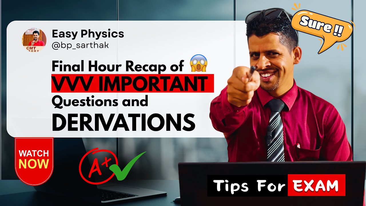 Final Hour Recap of Physics🔥+ Tips at Last || MUST WATCH Before Exam || Class 12 NEB || Easy Physics