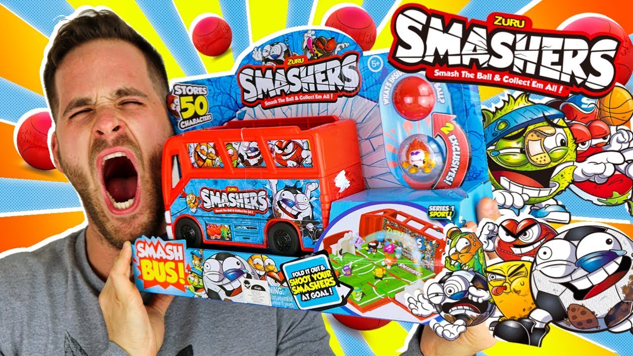 Smashers Series 1 Sports UNBOXING SMASH BUS en Pe Toys