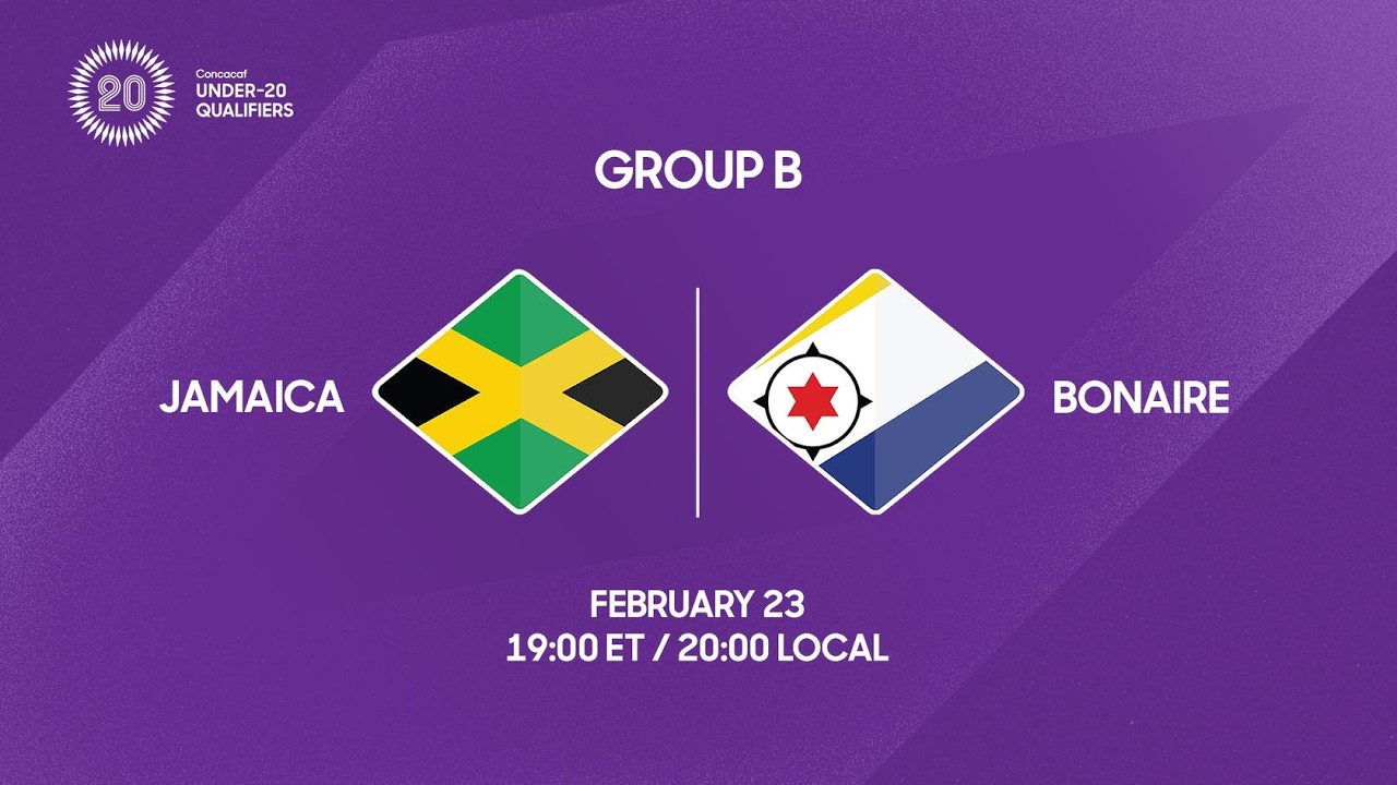Jamaica vs Bonaire | 2026 Concacaf Under-20 Qualifiers
