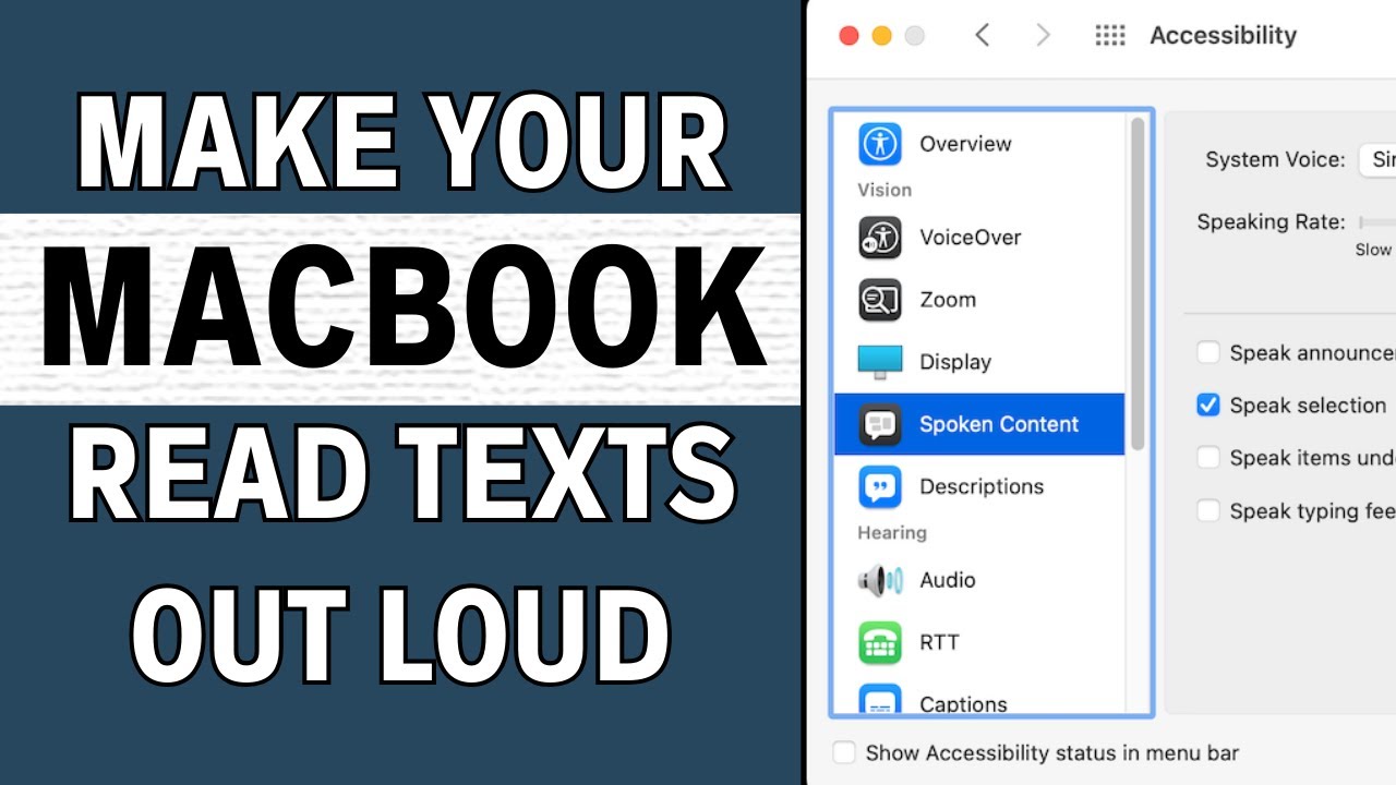How to Make Mac Speak Text That's On The Screen | Latest Guide