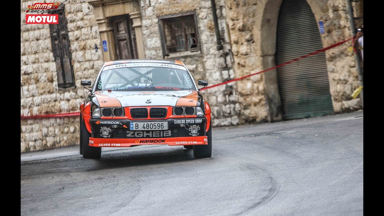 BMW E36 driven by Michel Zgheib on the narrow roads of Wadi Chahrour Hill Climb.