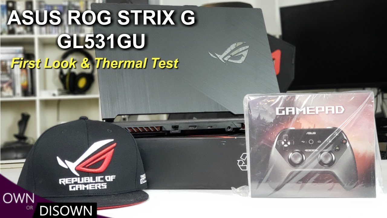 ASUS ROG Strix G GL531GU - GTX 1660Ti - без коробки и с температурными характеристиками