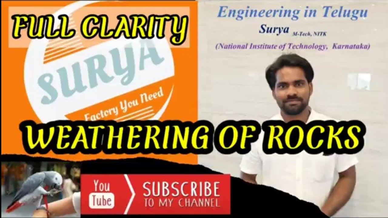 WHAT IS WEATHERING OF ROCK.