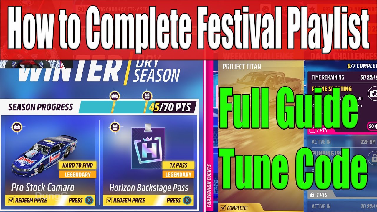 Forza Horizon 5 How to Complete Festival Playlist Winter Season Series 43 Full Guide, Tune Code