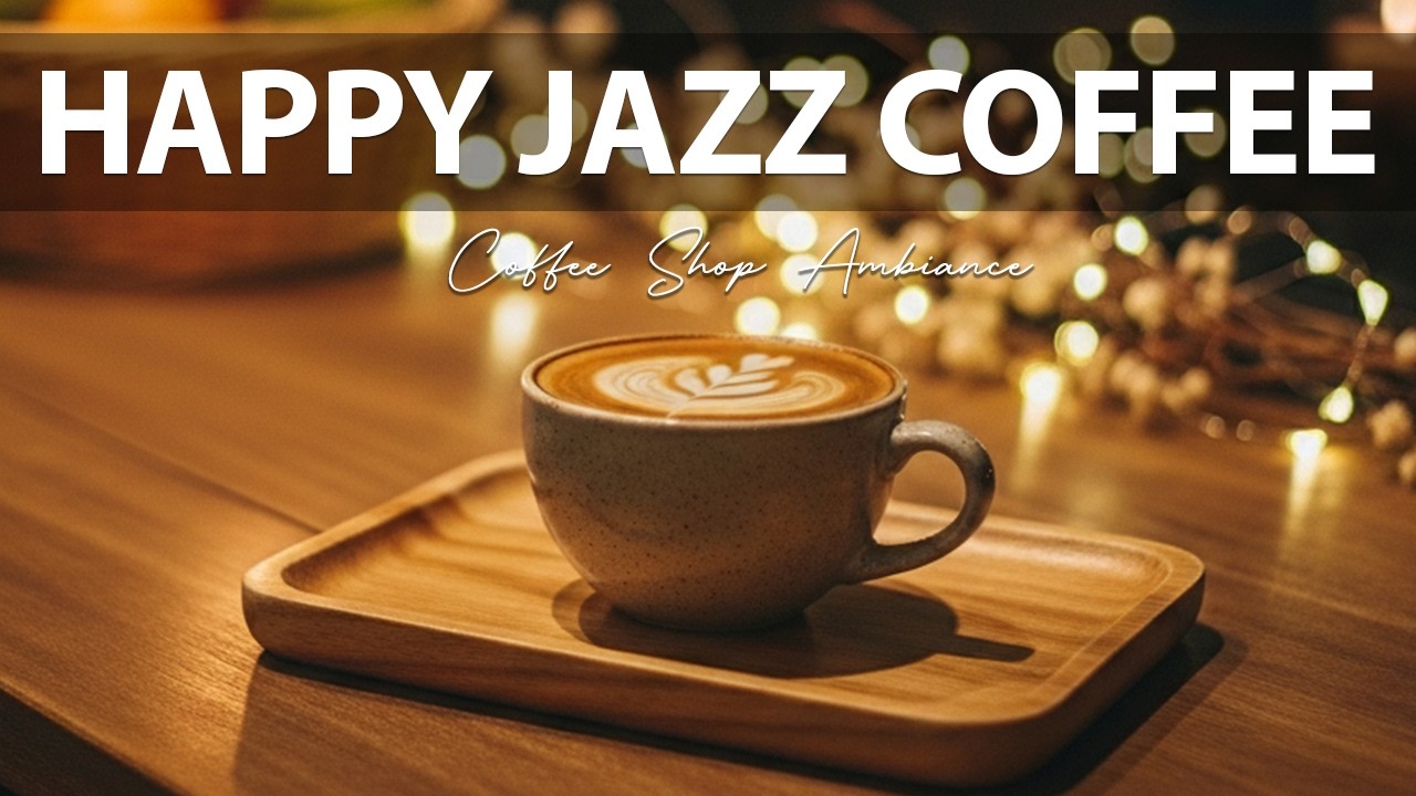 Happy Jazz Coffee 🎶 Coffee Shop Ambiance  Bossa Nova Study Music for Focus & Work