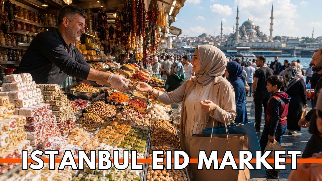EID AL-ADHA IN ISTANBUL TURKEY 2026 | Emin&ouml;n&uuml; Market Shopping, Prices & Real Life 4K