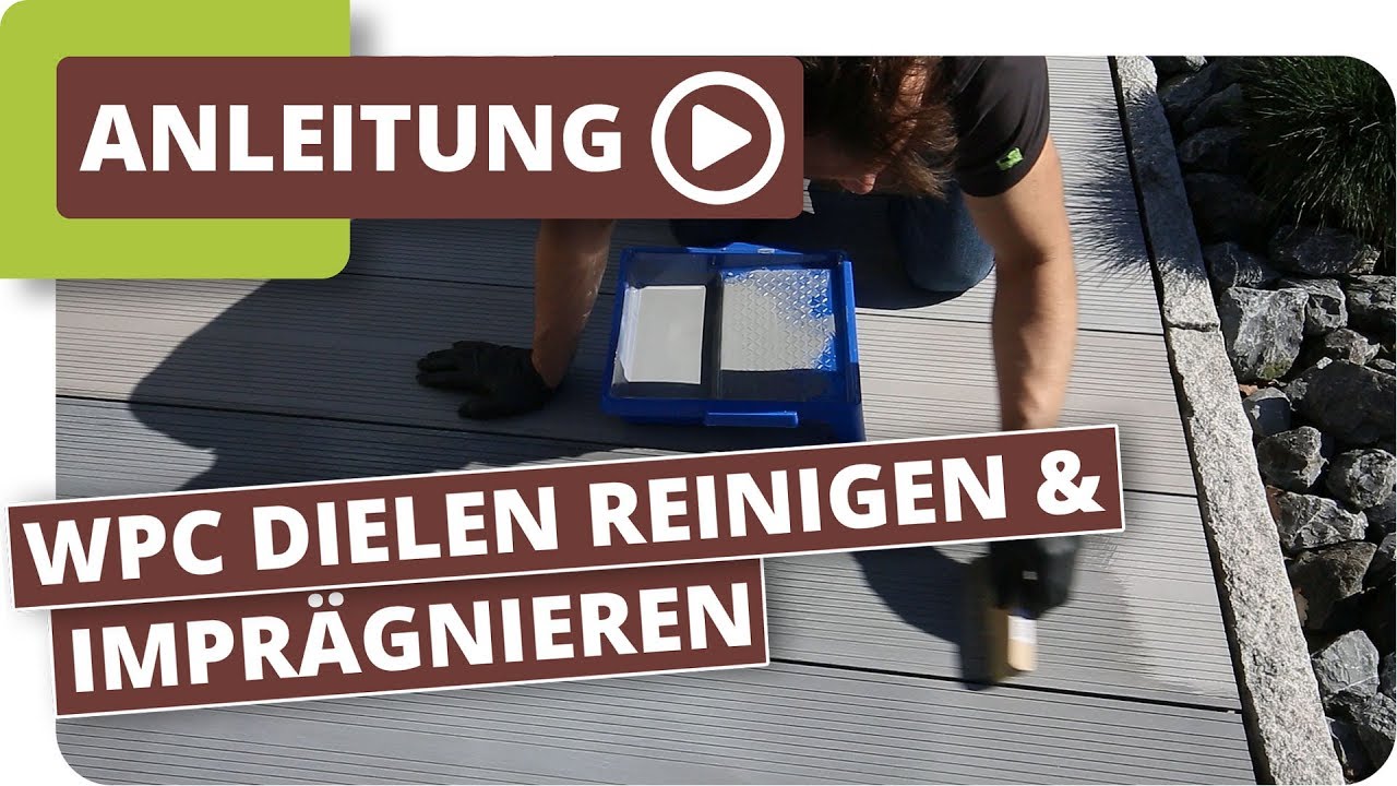 Verwitterte WPC Dielen reinigen und imprägnieren
