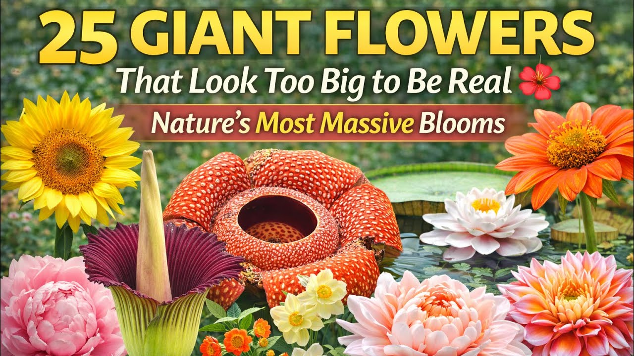 25 Giant Flowers That Look Too Big to Be Real 🌺 
