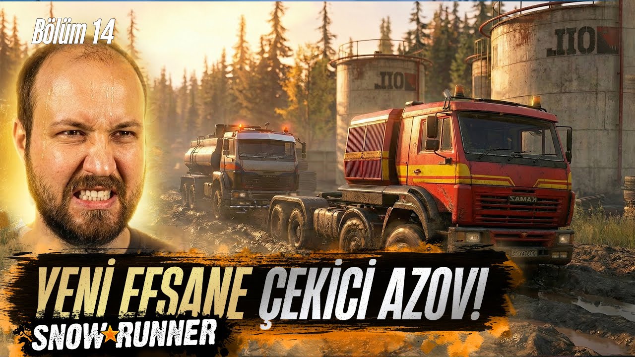 AZOV 64131 SAHNEYE ÇIKIYOR! 🚛 Gözetleme Kulesi ve Kayıp Çantalar Bölüm 14 | SnowRunner