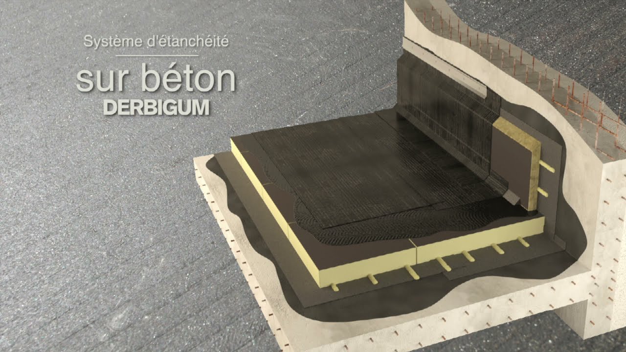 Comment installer une étanchéité bitumineuse sur support béton - Derbigum