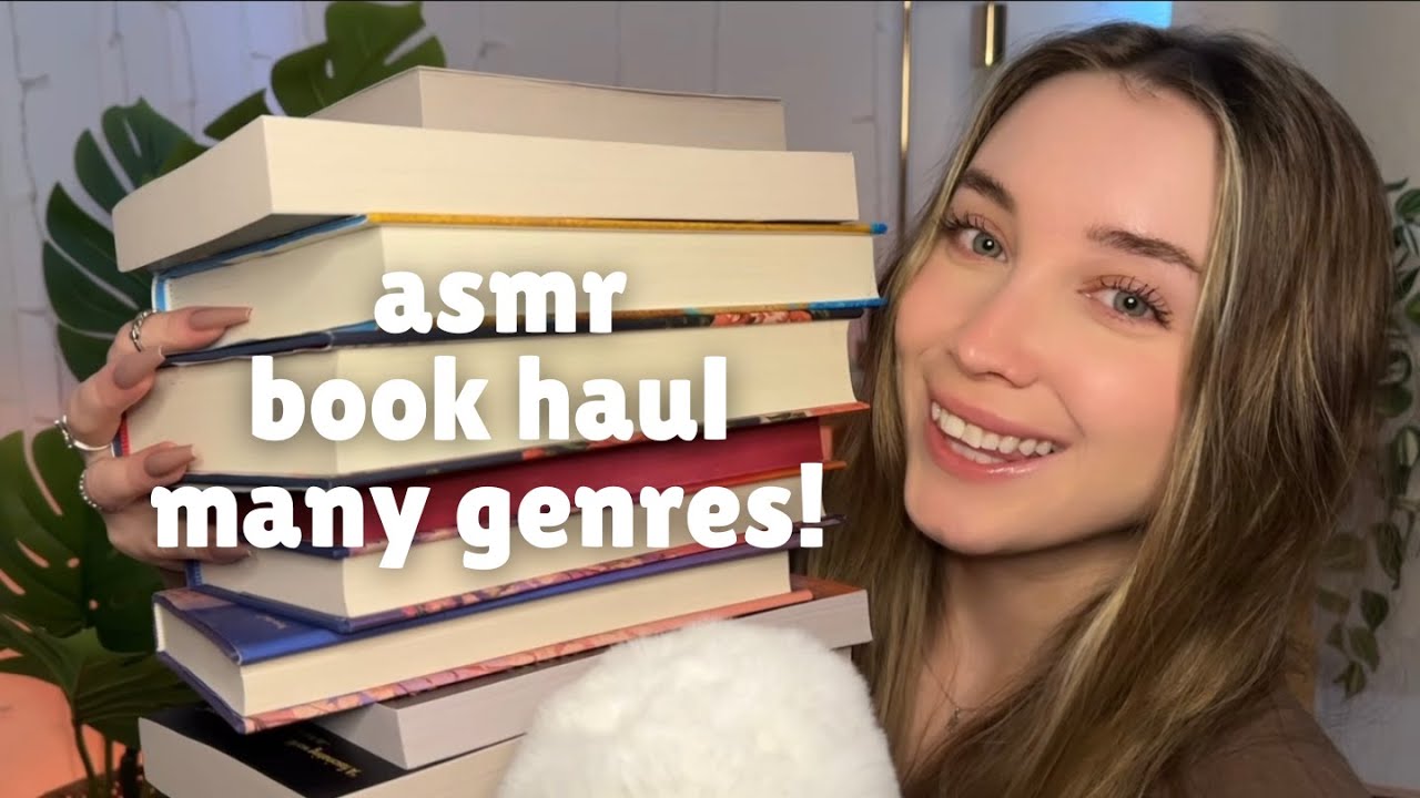 ASMR Cozy Book Haul (Close Whispers, Book Triggers)