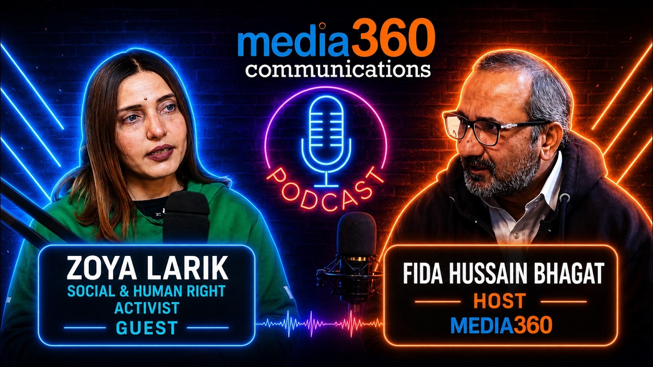 Podcast Media360 | Guest Zoya Larik Humanitarian of N.Feroze, Sindh | Million Smiles Foundation