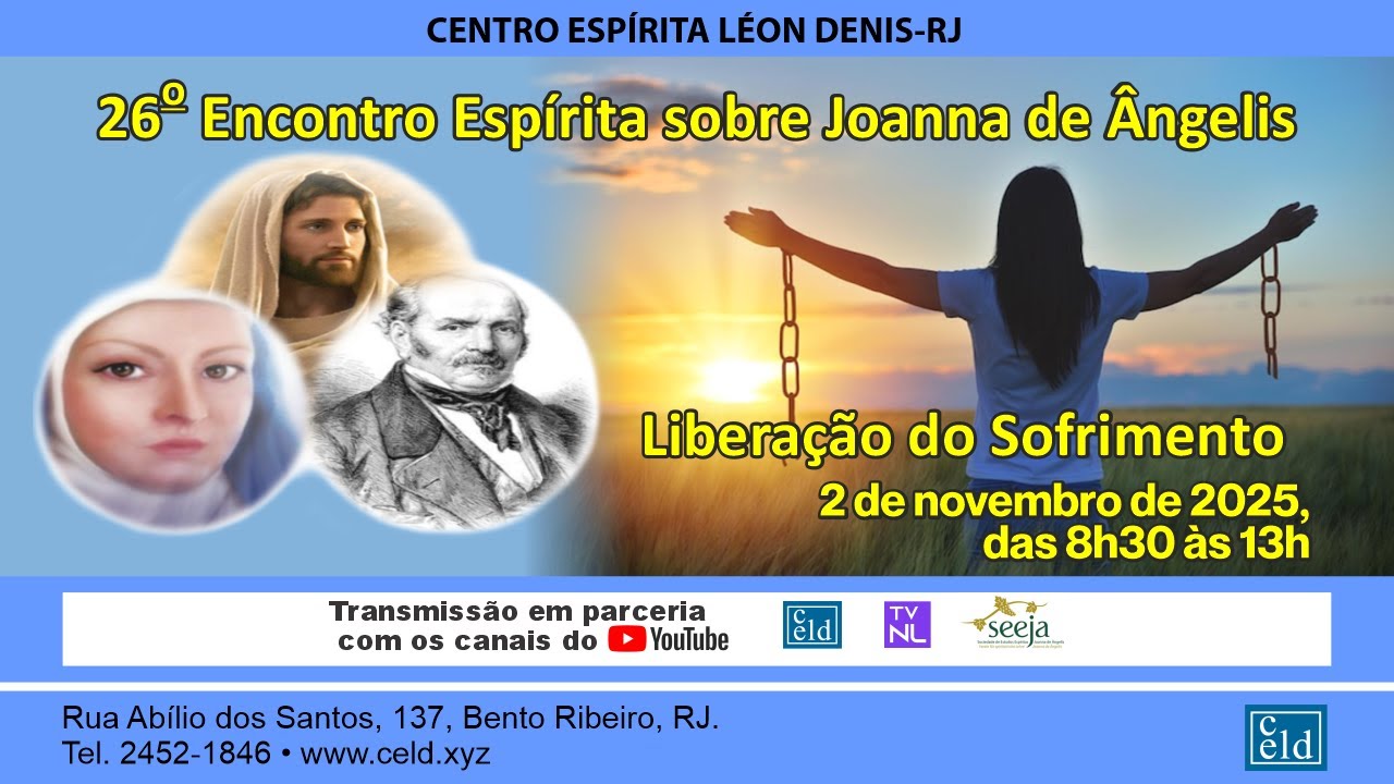 26&ordm; ENCONTRO ESP&Iacute;RITA SOBRE JOANNA DE &Acirc;NGELIS