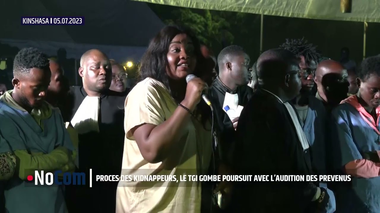 BOSOLO TV I PROCES DES KIDNAPPEURS : LE TGI GOMBE POURSUIT AVEC L'AUDITION DES PREVENUS
