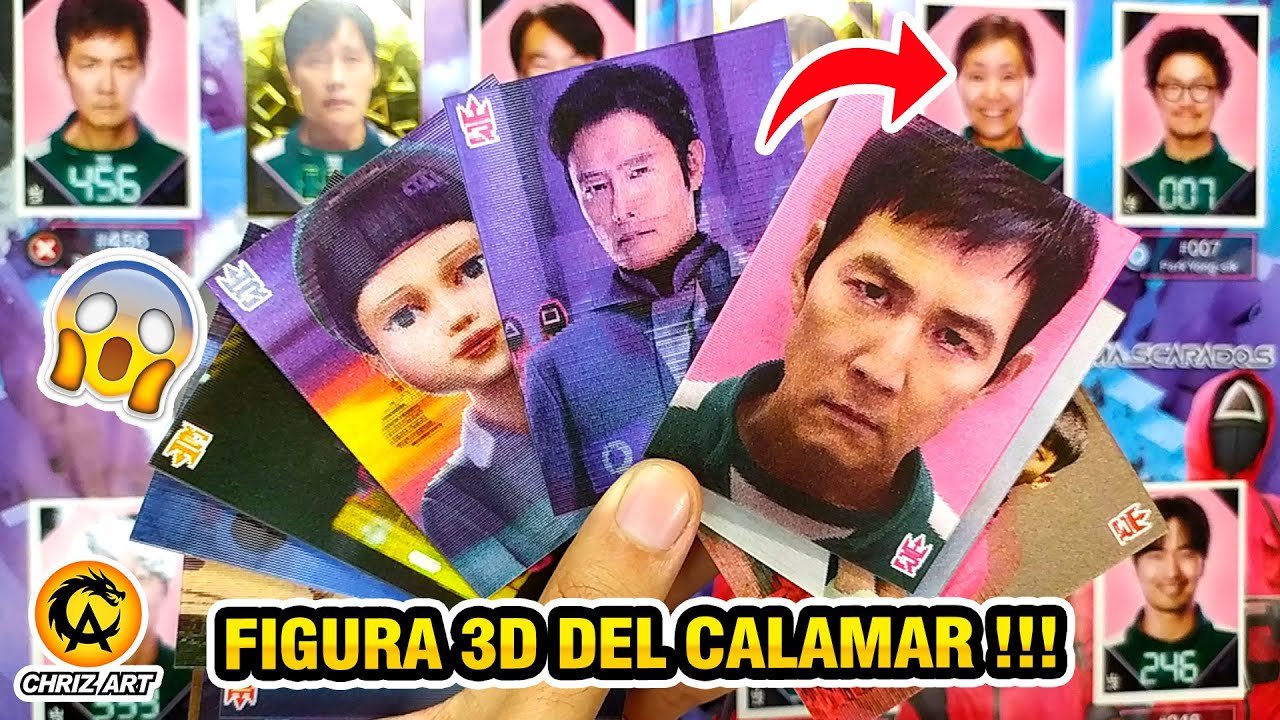 🔥 TODAS LAS LENTICULARES 🦑 FIGURAS 3D💀 JUEGO DEL CALAMAR 3 SQUID GAME T3 - 3 REYES  | CHRIZ ART