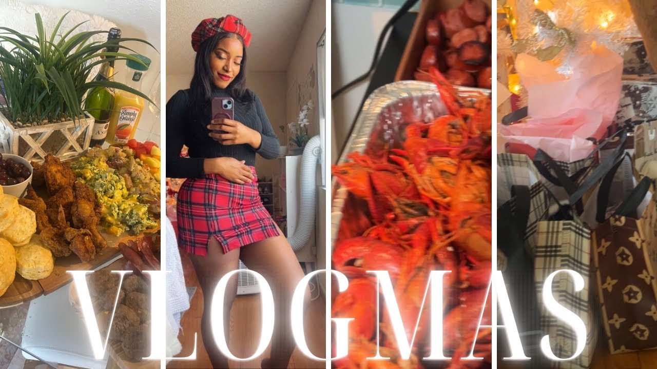 VLOGMAS! SEAFOOD BOIL+BRUNCH+WRAPPING GIFTS+ROSS GOODIES…..THEE EXHAUSTION! 🌚