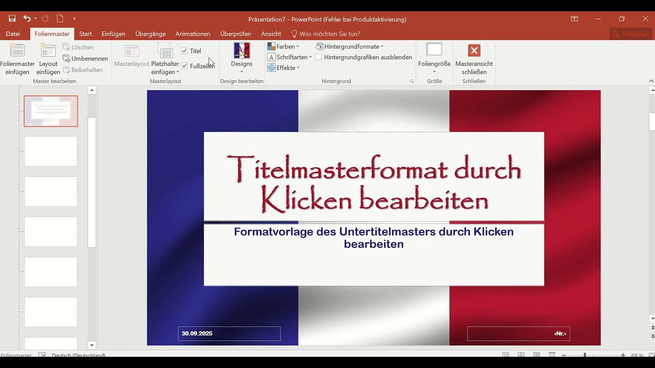PowerPoint - Folienmaster