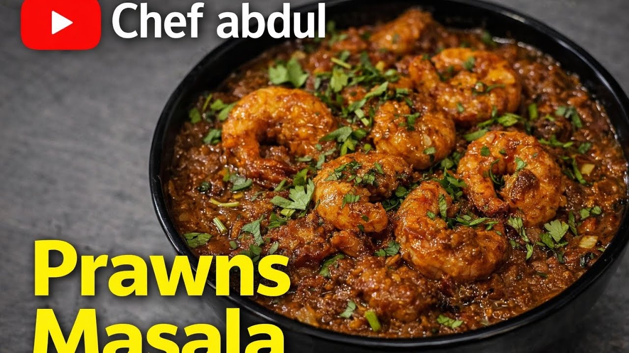 Restaurant Style Prawns Masala Recipe 😋 | Spicy & Tasty Curry | Chef Abdul