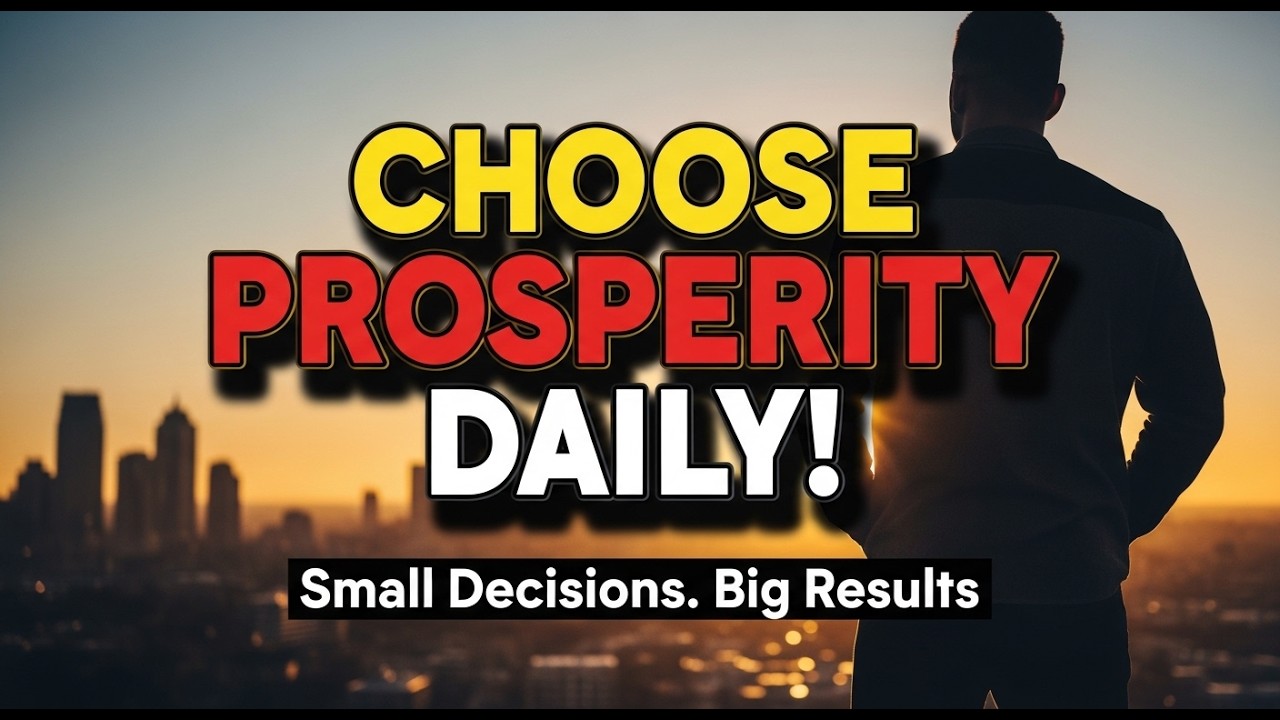 Prosperity is a daily choice