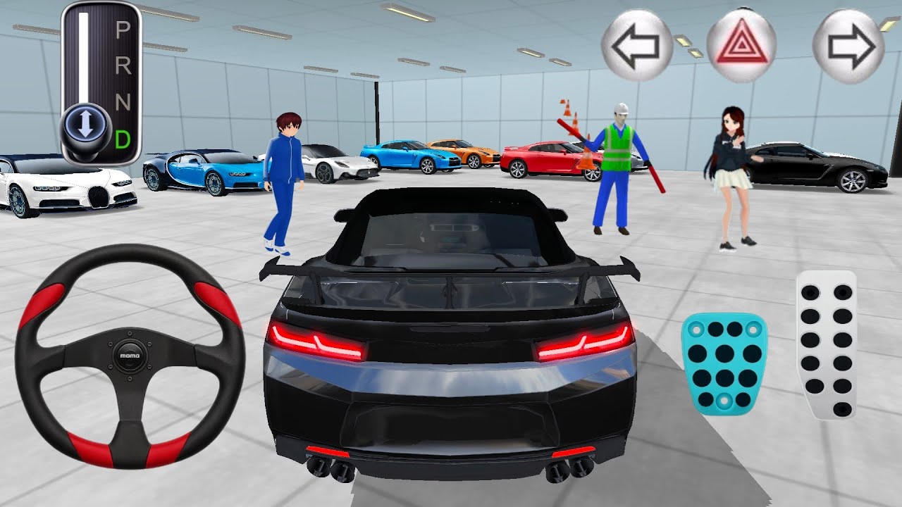 🚗Sharp Turns & Perfect Parking! Camaro in 3D Driving Class Cars Rest Area🔥