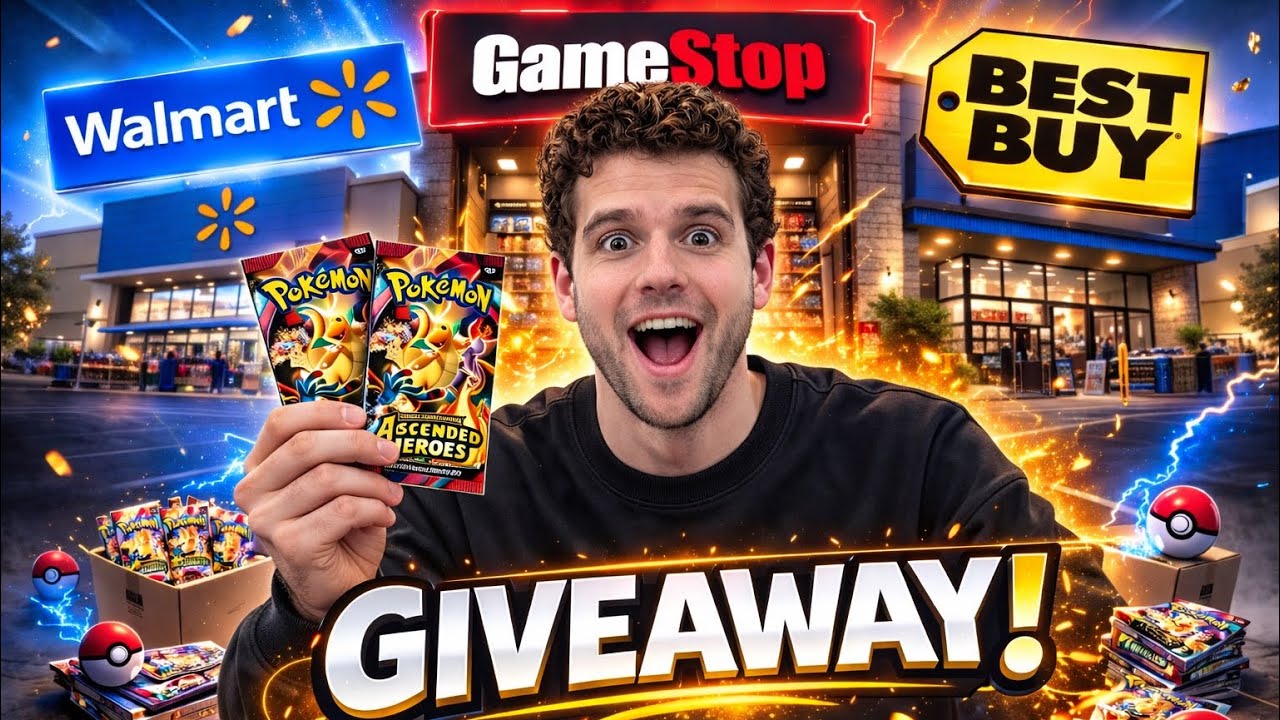 Giving Away Ascended Hero’s Pokémon Packs From GameStop!