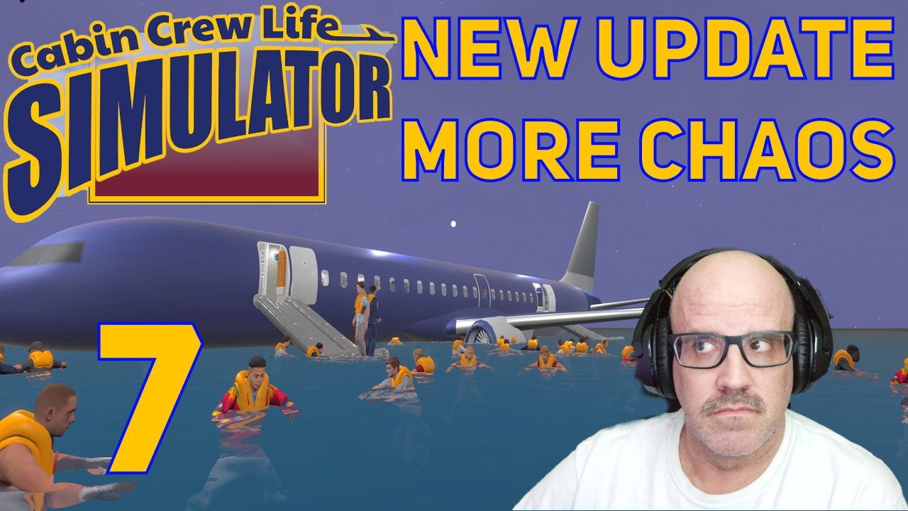 Cabin Crew Life Simulator Pt. 7 - First Disaster! Fire Forces Ocean Ditching
