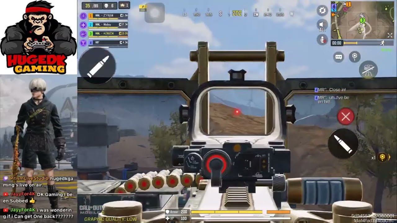 COD Mobile LIVE | Let the Game Speak | Smart 2-Finger Play | HugeDKGaming