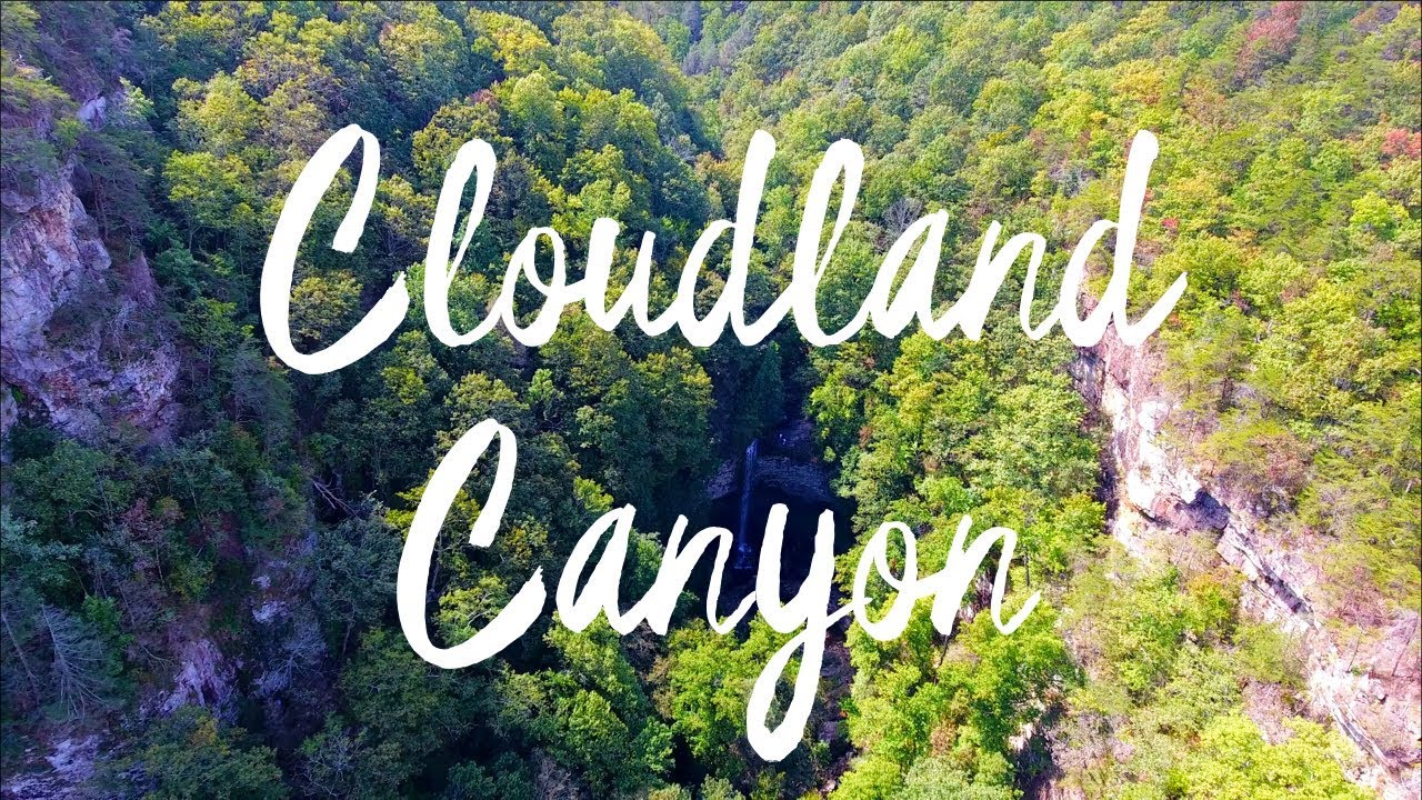 Cloudland Canyon State Park GA 4K Aerial Footage