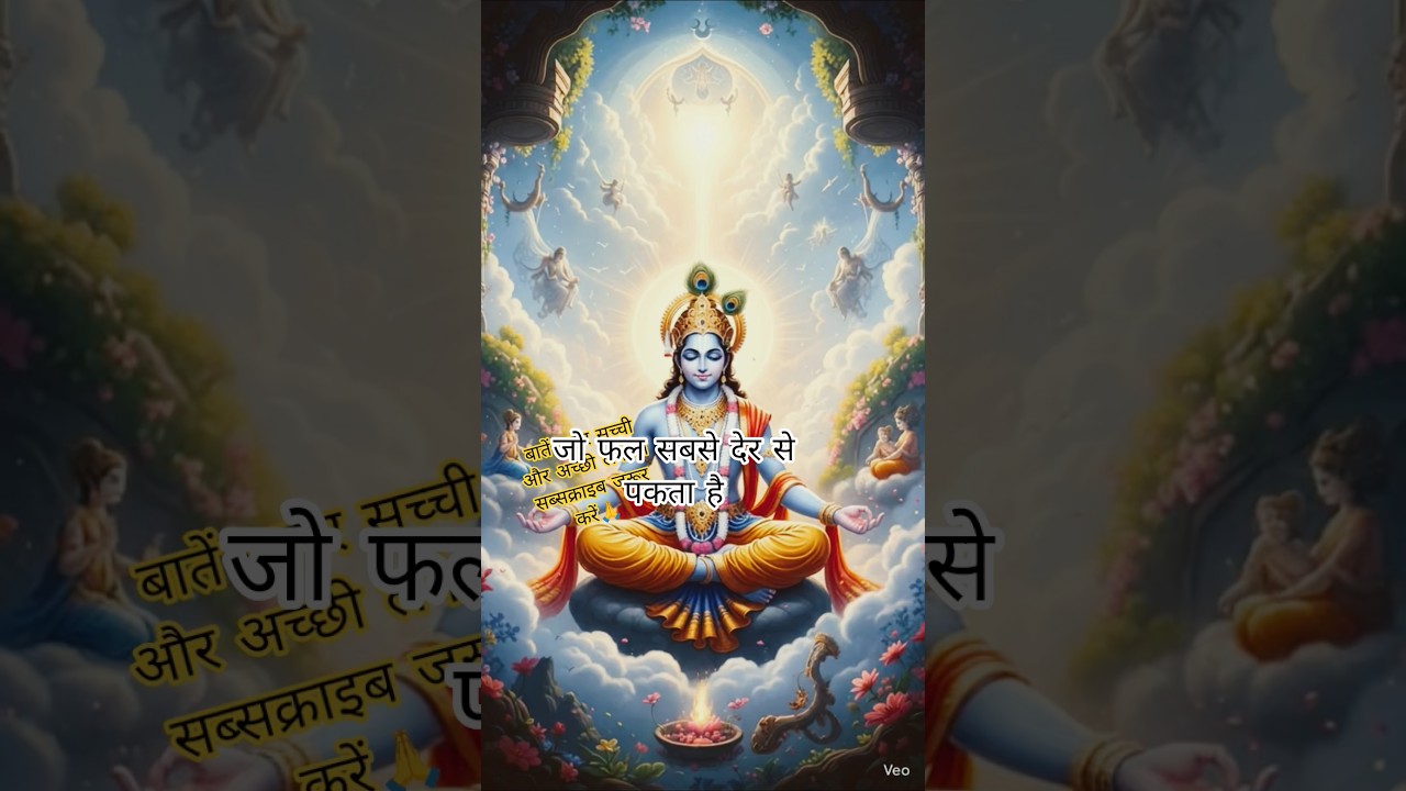 🙏🚩 जो फल सबसे देर से पकता हैं 🙏श्री कृष्णा की ज्ञान की बातें 🙏 दिल को छू जाने वाली बातें 🙏