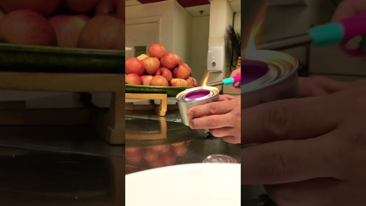 Gel fuel lighting for buffet chaffers!!! #fuel #asmr #viral #shorts