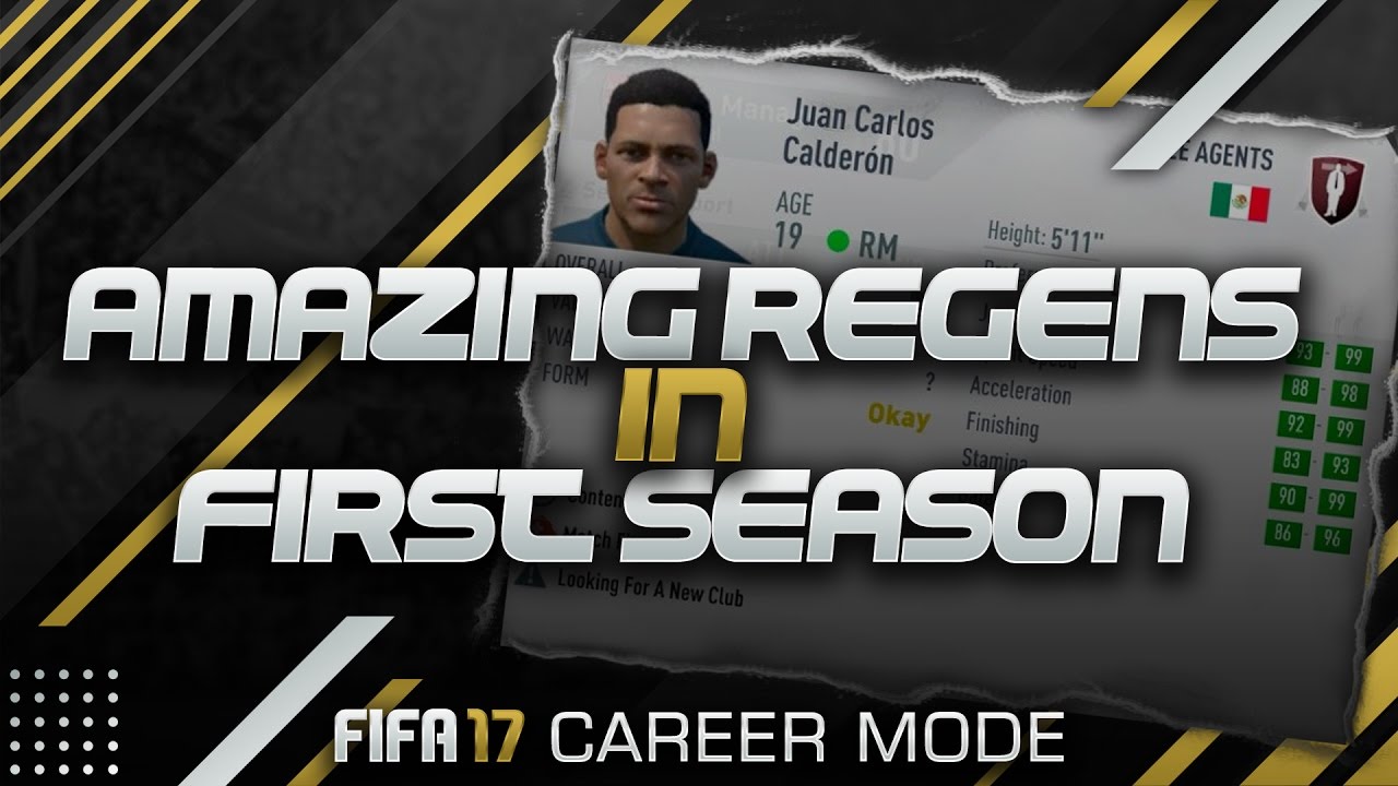 FIFA 17 CAREER MODE | HOW TO GET AMAZING REGENS IN THE FIRST SEASON