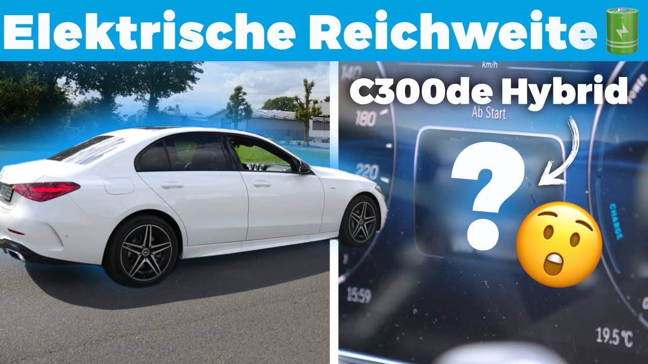 Reichweite SCHOCKT! So weit fährt der Mercedes C300de nur elektrisch ⚡️